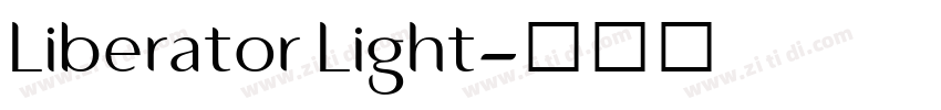 Liberator Light字体转换